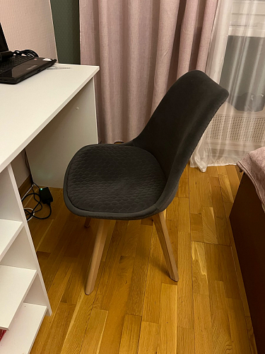 Стул Bonuss blue / wooden legs фото покупателя 141