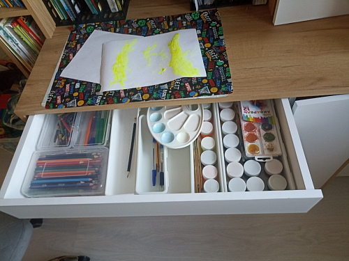 Письменный стол Комфорт 12.71 дуб золотой craft / белая аляска фото покупателя 103