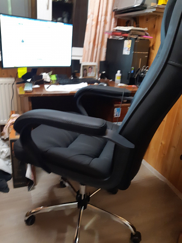 Компьютерное кресло СН9944 22 бежевый / хром фото покупателя 2