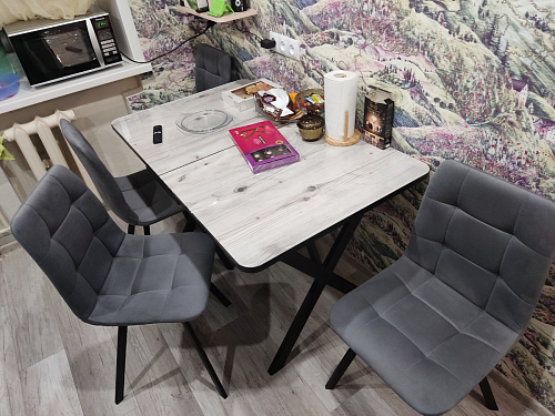 Стул на металлокаркасе Чилли бежевый / белый каркас фото покупателя 1235