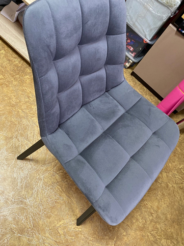 Стул на металлокаркасе Челси морская волна / черный фото покупателя 194