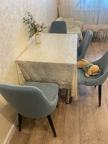 Стул на металлокаркасе Kora light blue / white фото покупателя 16