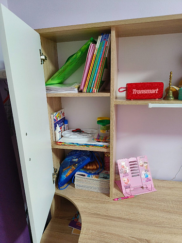 Письменный стол КСТ-16 левый венге / беленый дуб фото покупателя 92