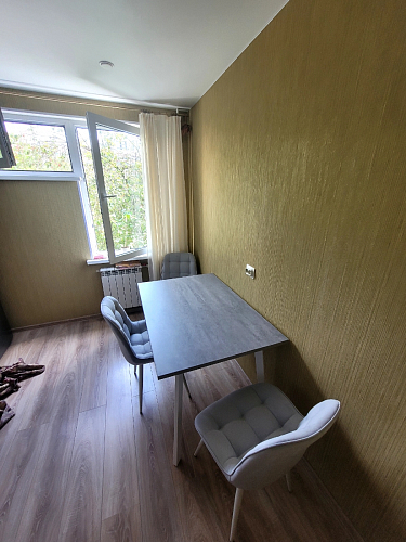 Стол Тринити Лофт 120 32 мм дуб галифакс табако / черный матовый фото покупателя 126