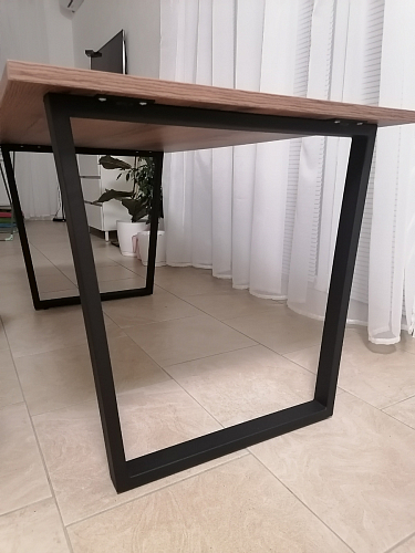 Деревянный стол Лота Лофт 120x75 дуб крафт табачный / черный матовый фото покупателя 240