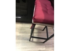 Барный стул Лофт кожзам темно-серый / черный матовый фото покупателя 147