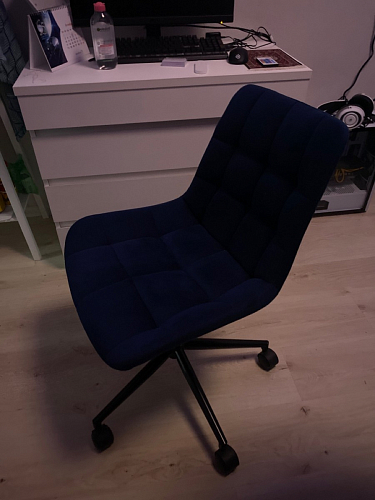 Компьютерное кресло Честер латте / черный фото покупателя 15