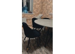 Стул на металлокаркасе Gabi 1 light purple / black фото покупателя 556