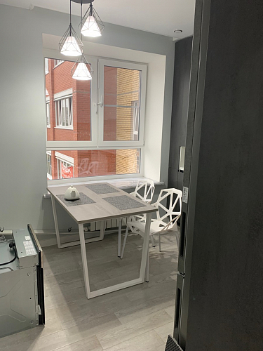 Стол Лота Лофт 140 25 мм черный матовый / дуб вотан фото покупателя 304