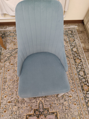 Стул на металлокаркасе Kora light blue / white фото покупателя 97