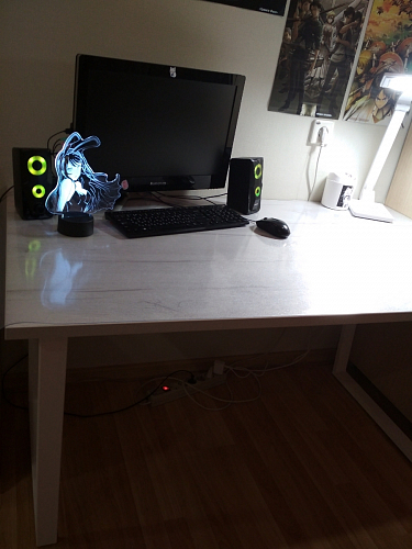 Стол Лота Лофт 140 25 мм черный матовый / дуб вотан фото покупателя 403