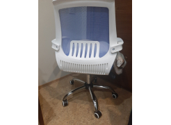 Компьютерное кресло Ergoplus белое / голубое фото покупателя 16