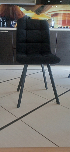 Стул на металлокаркасе Чилли К черный / зеленый фото покупателя 333