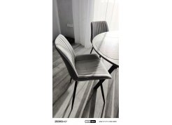 Стул на металлокаркасе Вейв светло-серый (hl 63) / 10К черный каркас фото покупателя 343