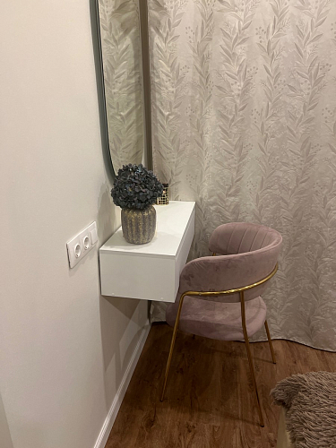 Стул на металлокаркасе Kamelia зеленый / золото фото покупателя 17