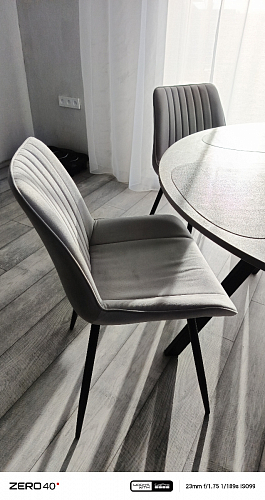 Стул на металлокаркасе Седа К латте / черный фото покупателя 343