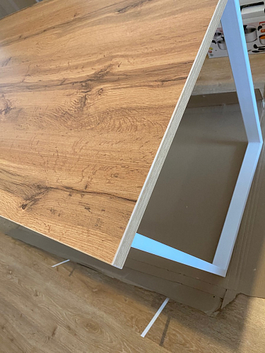 Деревянный стол Лота Лофт 140х80 дуб крафт табачный / черный матовый фото покупателя 511