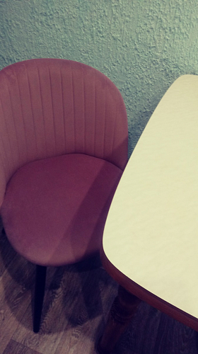 Стул на металлокаркасе Gabi 1 light purple / black фото покупателя 165