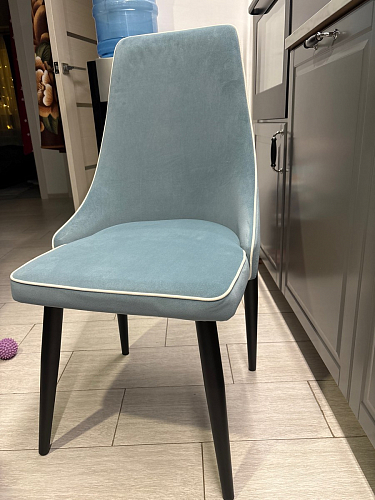 Стул на металлокаркасе Kora light purple / black фото покупателя 378