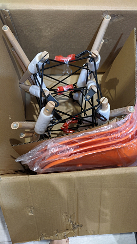 Пластиковый стул Eames PC-015 желтый фото покупателя 175