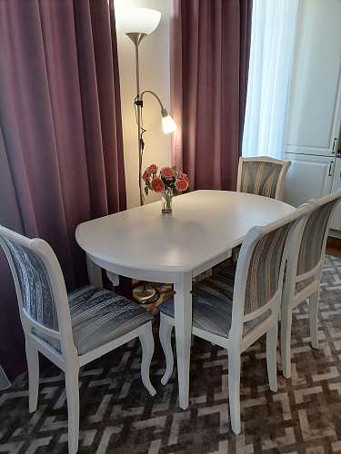 Стол обеденный раздвижной Modena/Модена MD-T4EX слоновая кость фото покупателя 4