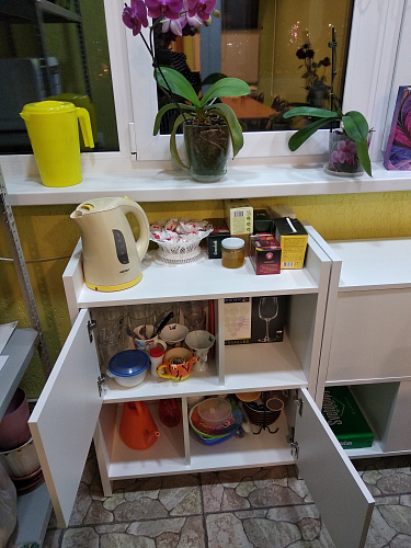 Стеллаж с дверцами 85 см карамель фото покупателя 5