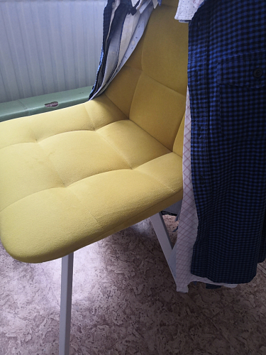 Стул на металлокаркасе Чилли синий / белый фото покупателя 849