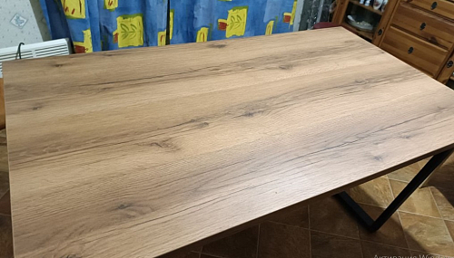 Деревянный стол Лота Лофт 120х75 белый матовый / дуб крафт золотой фото покупателя 235