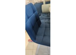 Стул на металлокаркасе Чилли синяя ткань / белый фото покупателя 100