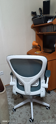 Компьютерное кресло Konfi gray / blue / white фото покупателя 157