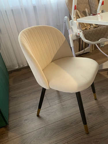 Стул на металлокаркасе Gabi 1 light purple / black фото покупателя 786