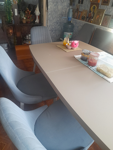 Стул на металлокаркасе Kora white / gray фото покупателя 438