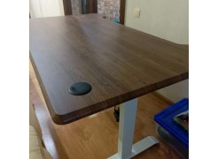 Компьютерный стол Маркос 140х80 светло-серый / черный фото покупателя 41