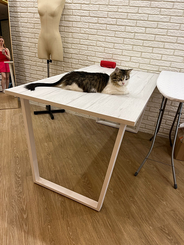 Деревянный стол Лота Лофт 140х80 дуб крафт табачный / черный матовый фото покупателя 907