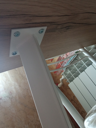 Стол Тринити Лофт 120 32 мм бетон / черный матовый фото покупателя 150