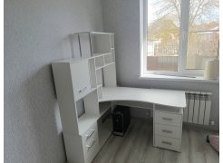 Стол компьютерный Джаз-15 белый правый фото покупателя 136