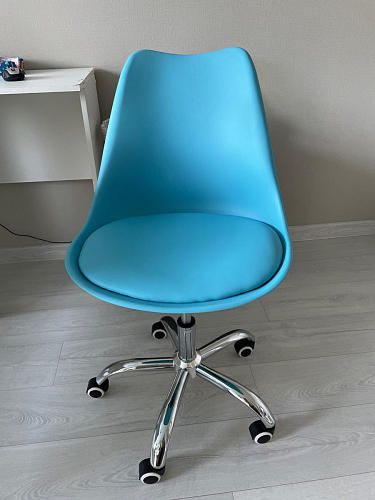 Компьютерное кресло Kolin с подушкой clear / white фото покупателя 263