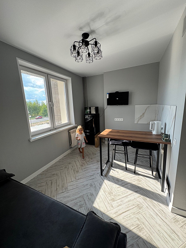 Барная стойка Дилан Лофт 120х60х90 бетон фото покупателя 169