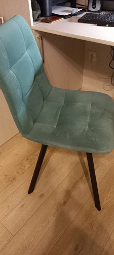 Стул на металлокаркасе Чилли бирюзовый / черный фото покупателя 1160