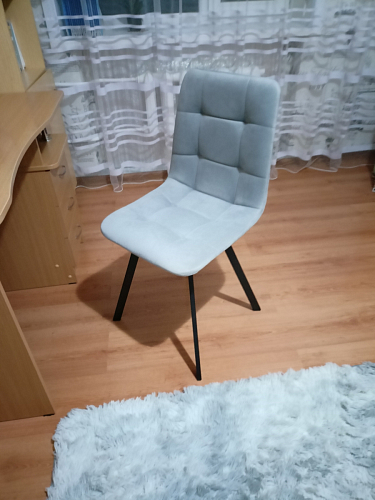 Стул на металлокаркасе Чилли синий / белый фото покупателя 1191