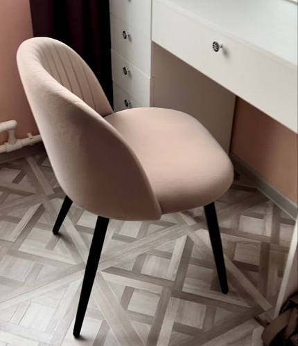 Стул на металлокаркасе Gabi 1 dark gray / black фото покупателя 679