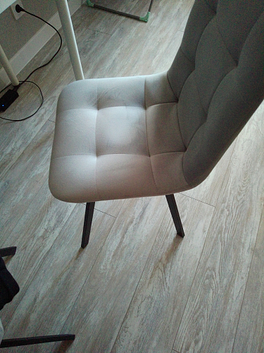 Стул на металлокаркасе Чилли бежевый / белый каркас фото покупателя 713