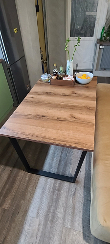 Деревянный стол Лота Лофт 120x75 дуб крафт табачный / черный матовый фото покупателя 348