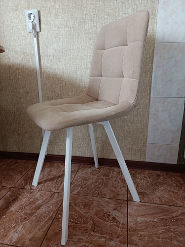 Стул на металлокаркасе Чилли горчичный / черный фото покупателя 1211