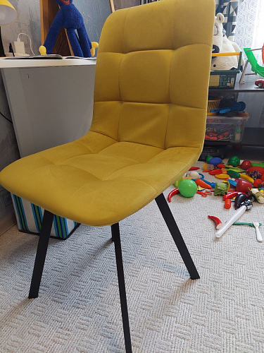 Стул на металлокаркасе Чилли зеленый / черный фото покупателя 1197