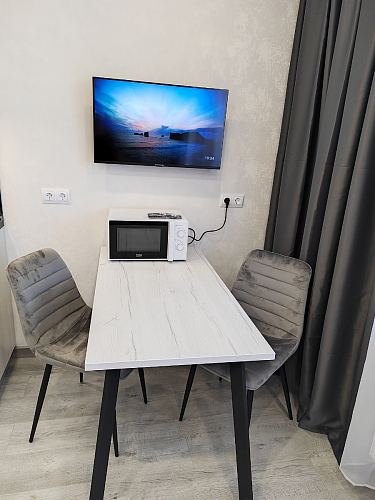 Деревянный стол Барон О 200 х 90 белая пленка шагрень / белый фото покупателя 3