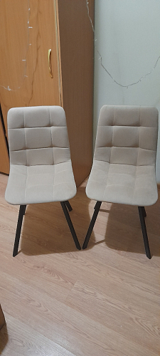 Стул на металлокаркасе Чилли черный / зеленый фото покупателя 1185