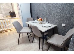 Стул на металлокаркасе Вейв темно-серый / черный фото покупателя 301