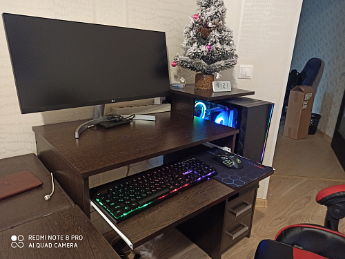 Компьютерный стол Джаз-24 левый венге фото покупателя 51