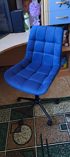 Компьютерное кресло Честер кирпичный / черный фото покупателя 54